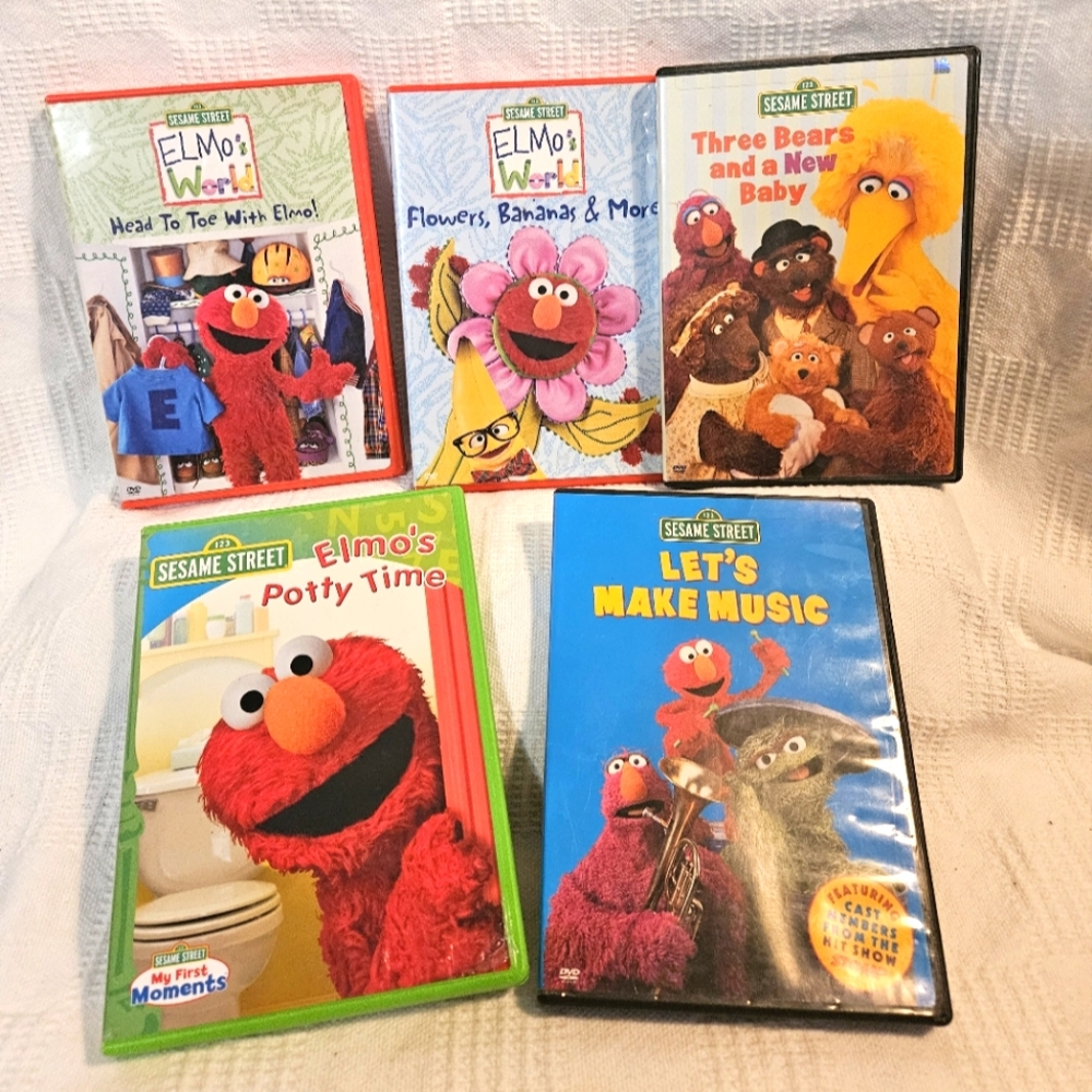 Children's Sesame Street DVD's Bundle of Five